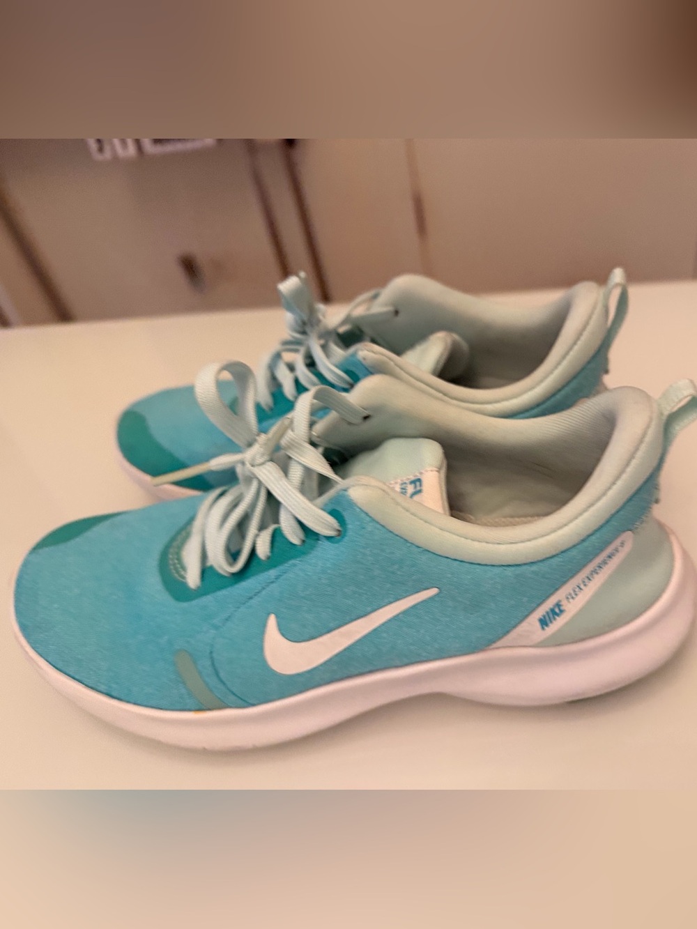 Nike Teal and Light Aqua Sneaker 6.5